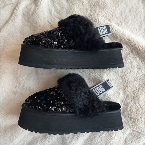 UGG Black Sequin Platform Shoes - Picture 2 of 5